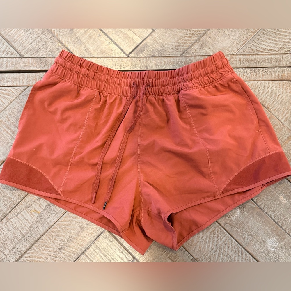 90 Degree By Reflex Women's Athletic Shorts in Rust